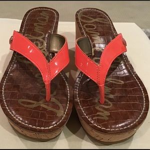 Sam Edelman Romy Cork Sandal (CORAL) 6.5